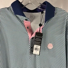 Greyson Polo Shirt Mens XL Volcano Diaries Golf MSP24K38Arctic NWT $118 MSRP