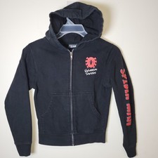Universal Studios Marvel Youth Spider-Man Full Zip Hoodie Sweatshirt Black sz S