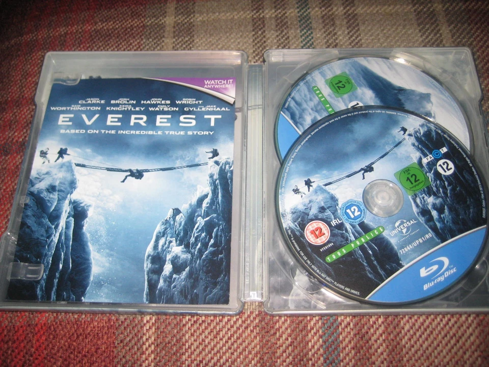 EVEREST 3D + 2D STEELBOOK BLU RAY MINT DISCS FREE P&P - Image 3 of 4