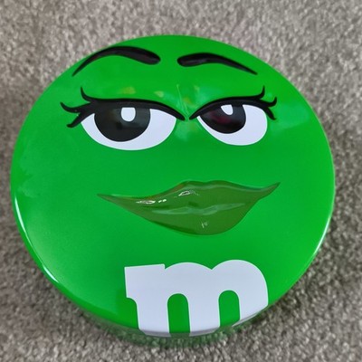 M&M grün Deko Blechdose Behälter Sammlerstück Bonboniere