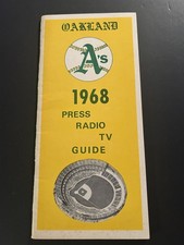 1968 OAKLAND A'S Media Guide REGGIE JACKSON Jim HUNTER Sal BANDO Bert CAMPANERIS