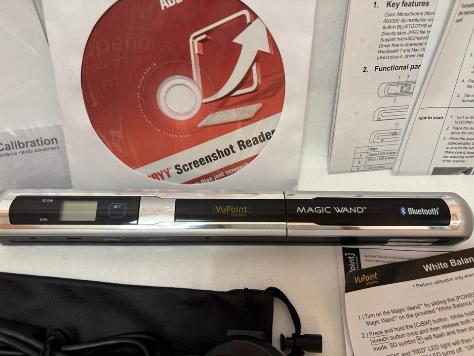 VuPoint Magic Wand PDSBT-ST43-VP Handheld Scanner - Image 3 of 4