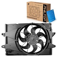 PHILTOP 621456 Radiator Cooling Fan Assembly for 2010-2017 Equinox 2.4L