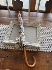 Simplicity Vintage Style Umbrella Covered with Patterns and Sewing Accessories