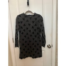 Stella McCartney KIDS Girls' Black Velvet Hearts Denim Jeans 14 Dress Designer