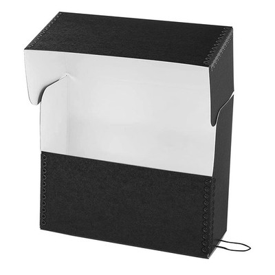 Lineco Archival Document Storage Box with Metal Edge, Acid-Free Gray Boxboard, O