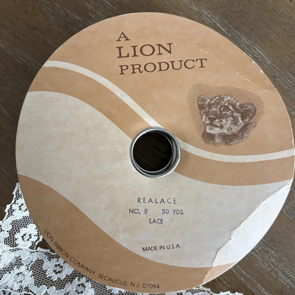 De Colección Producto A León Beige Crema Floral Encaje Reallace No. "Rollo de 9 40 yardas 1 3/8""" Foto 2 de 4