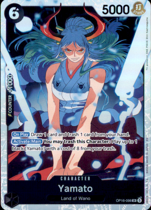 Yamato (098) Foil SR The Time of Battle OP16-098 NM Kashiwaguma 2026