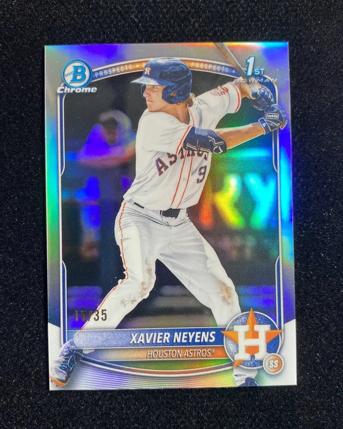 2025 Topps Bowman Draft Chrome LogoFractor #BDC-2 Xavier Neyens 1st 18/35 QI95