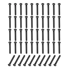 50 Pcs M5-0.8x42.5mm Button Head Socket Cap Bolts Screws 10.9 Grade Alloy Steel
