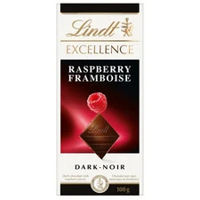 Lindt Excellence Raspberry Dark Chocolate Bar, 100g/3.5 oz.