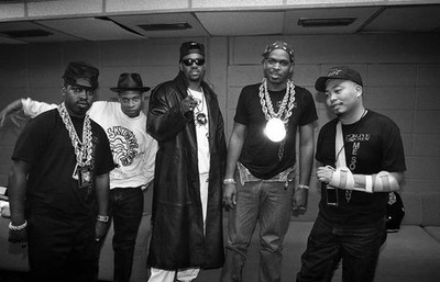 Rappers Mr Mixx Brother Marquis The DOC Luke Skyywalker and Fresh - Old Photo