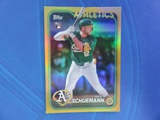 2024 Topps Update MAX SCHUEMANN GOLD FOIL Parallel Jumbo Box Only #220 RC