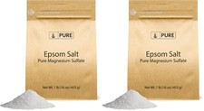 Pure Original Ingredients Epsom Salt Magnesium 16 Ounce Pack of 2 