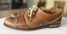 HUB Leder-Herrenschuhe - Gr. 42 Braun (Cognac...