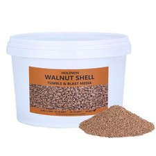 HOLDWIN 60 Fine Grit Natural Walnut Shell Media (5 LBS/2.3 KG) - 60 GRIT