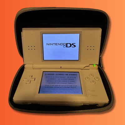 Nintendo DS Lite Spielkonsole | Weiß | Handheld | + Tasche + Stift | GETESTET
