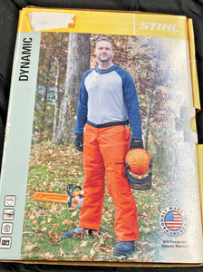 Stihl Chainsaw Protective Dynamic Apron Chaps Size 42"W 30"L OPEN BOX