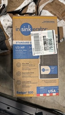 InSinkErator Garbage Disposal Badger 1 Standard Series 1/3 HP Continuous Feed