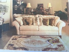 Suede Look 3 Seater Sofa