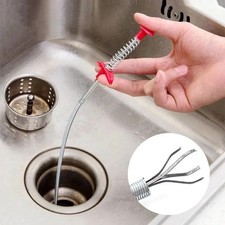 60-90-160-200cm Drain Clog Remover Pipe Dredger Flexible Sink Cleaner Tool UK