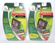 LOT 2 Leap Frog iQuest Cartridge MATH Grade 5 and Grades 6-8, Ages 10-14 NEW NIP