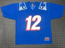 Logo Athletic Tom Brady  New England Patriots 90's Jersey Royal Blue Size L RARE