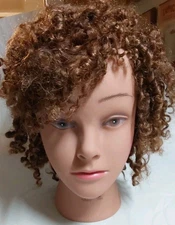 Pivot Point Human Hair Mannequin Head Halloweeen Decoration Haunted House Zombie