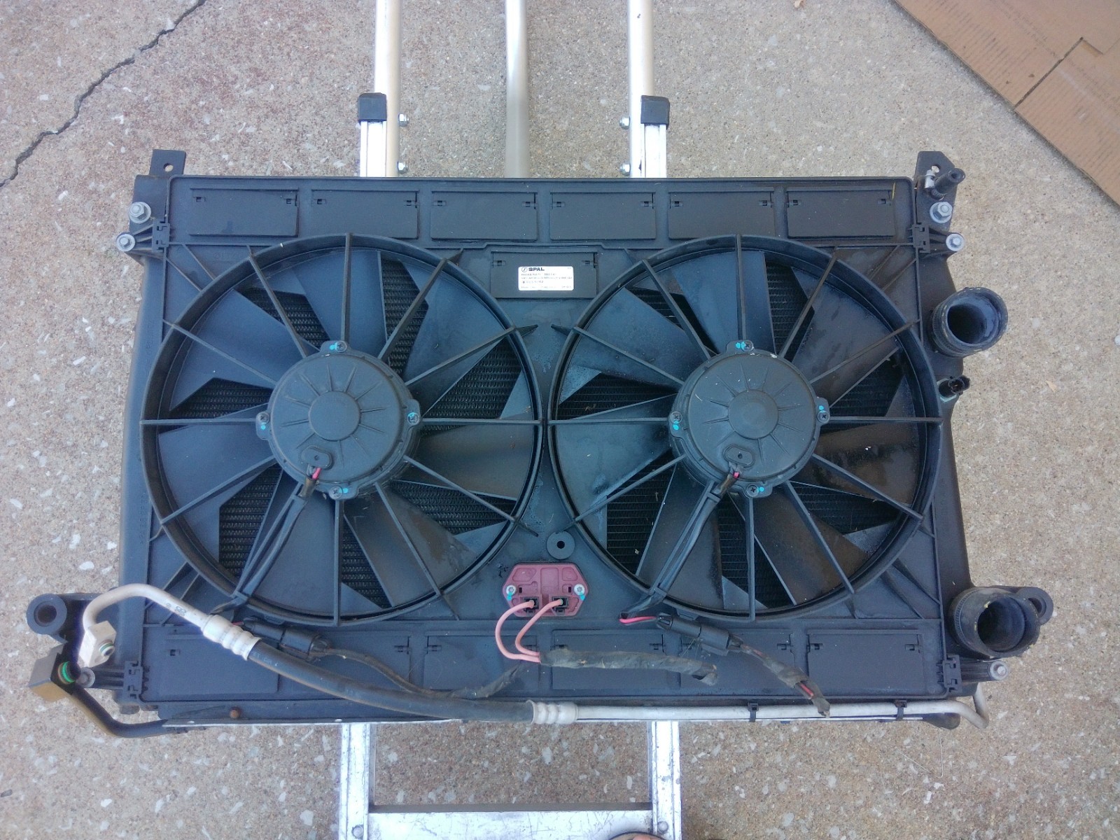 2007 MASERATI QUATTROPORTE ENGINE DUAL FAN COOLING W/ RADIATOR ASSEMBLY OEM