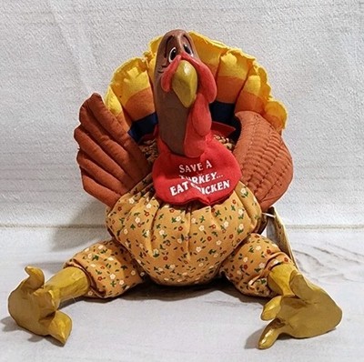 Vintage Russ ''Stuffin'' Turkey Designer Kathleen Kelly Critter Factory
