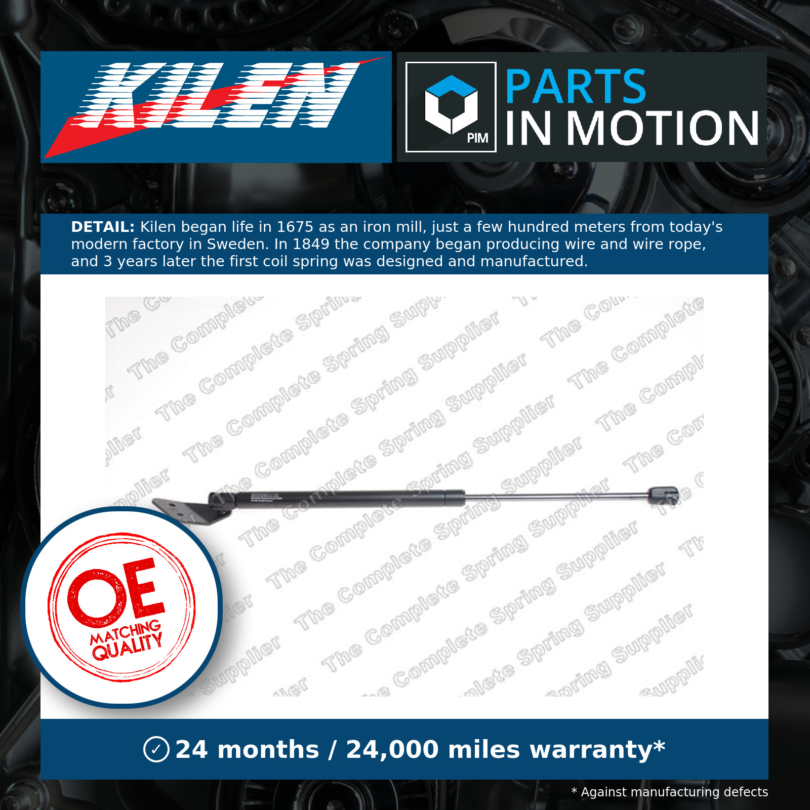 Boot Gas Strut Right 431036 Kilen Spring Lift Tailgate Rear 817802K000 Quality