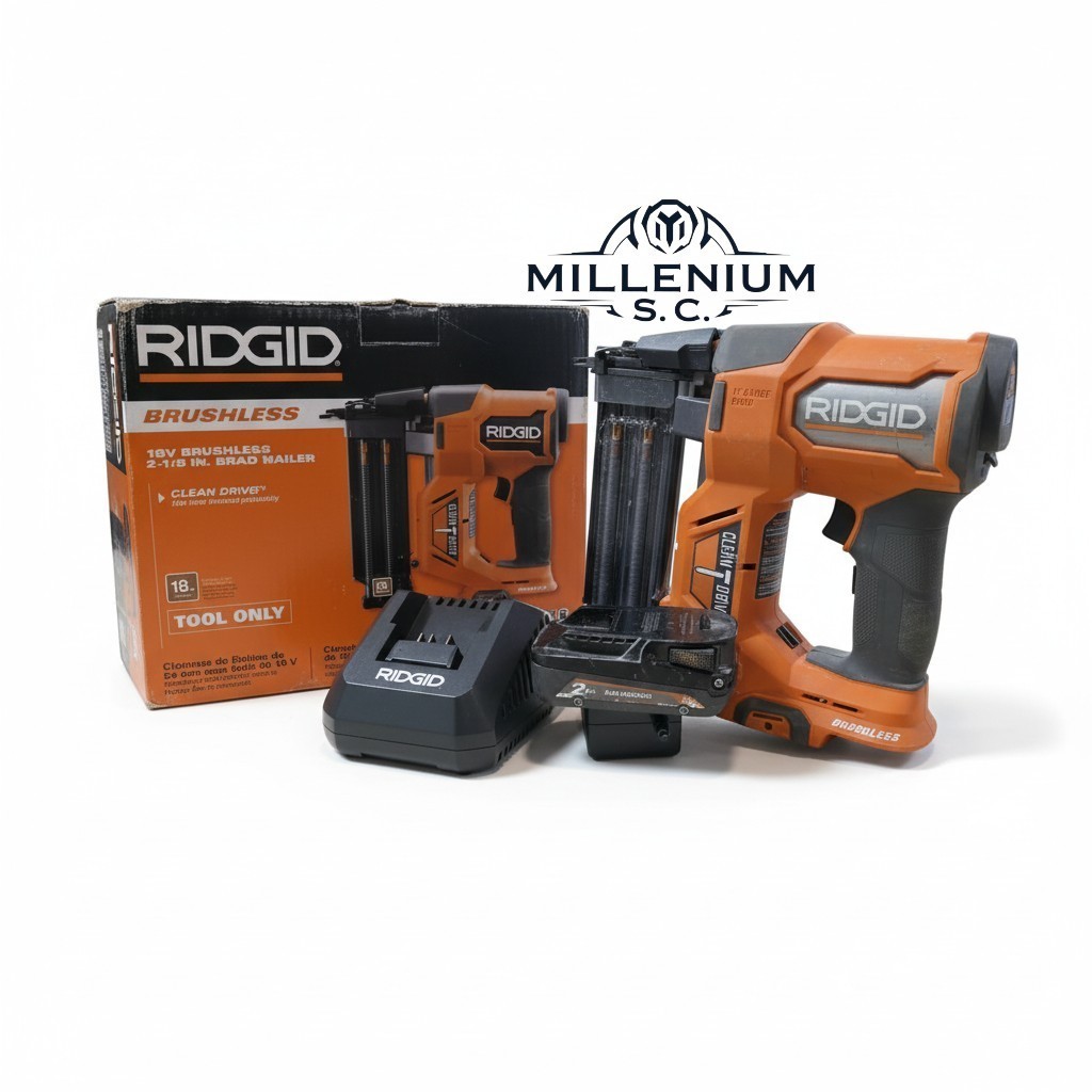 RIDGID 18V Brushless Cordless 18-Gauge 2-1/8 in. Brad Nailer Kit -OPEN BOX-(2Ah)