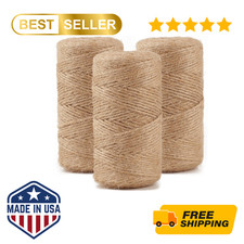 984 FT Natural Jute Twine, Twine String, 3ply Thin Ribbon Hemp Twine, Twine for