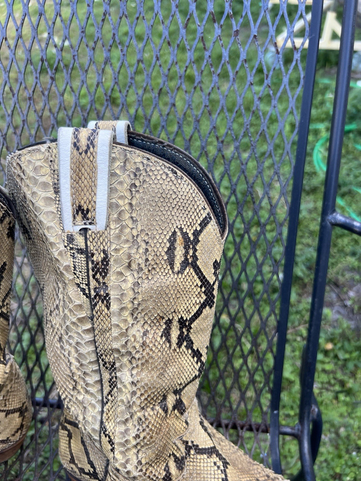 Full Natural Brown Genuine Snakeskin Python Men C… - image 16