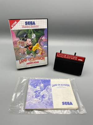 Sega Master Spiel ''Land of Illusion starring Mickey Mouse'', CIB mit Anleitung