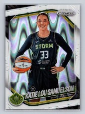 2025 Panini Prizm WNBA #82 Katie Lou Samuelson White Seismic Prizms