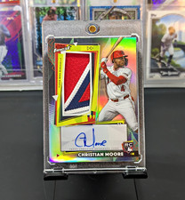 2026 Topps Finest - Finest Rookie Patch Autographs Christian Moore #RPA-CHM