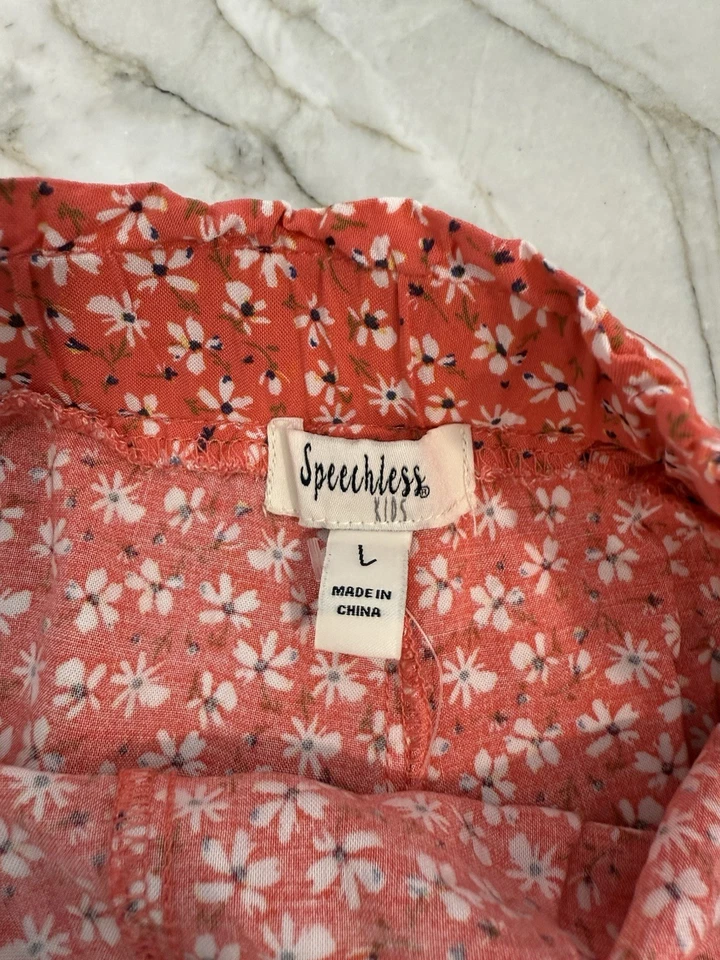 Pantalones Cortos Rosa Speechless Niñas Talla Grande Naranja Floral Foto 2 de 2