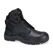 Image of Portwest FT30 - Steel Leather Ankle Work Boots S3 SC HRO HI CI LG SR - Black