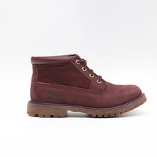 Timberland Women's Chukka Boots Burgundy Nubuck Lace Up Ladies Shoes - UK 3.5
