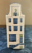 Elesva Holland Blue and White Delftware Handwork Canal House Figurine 4-1/2"