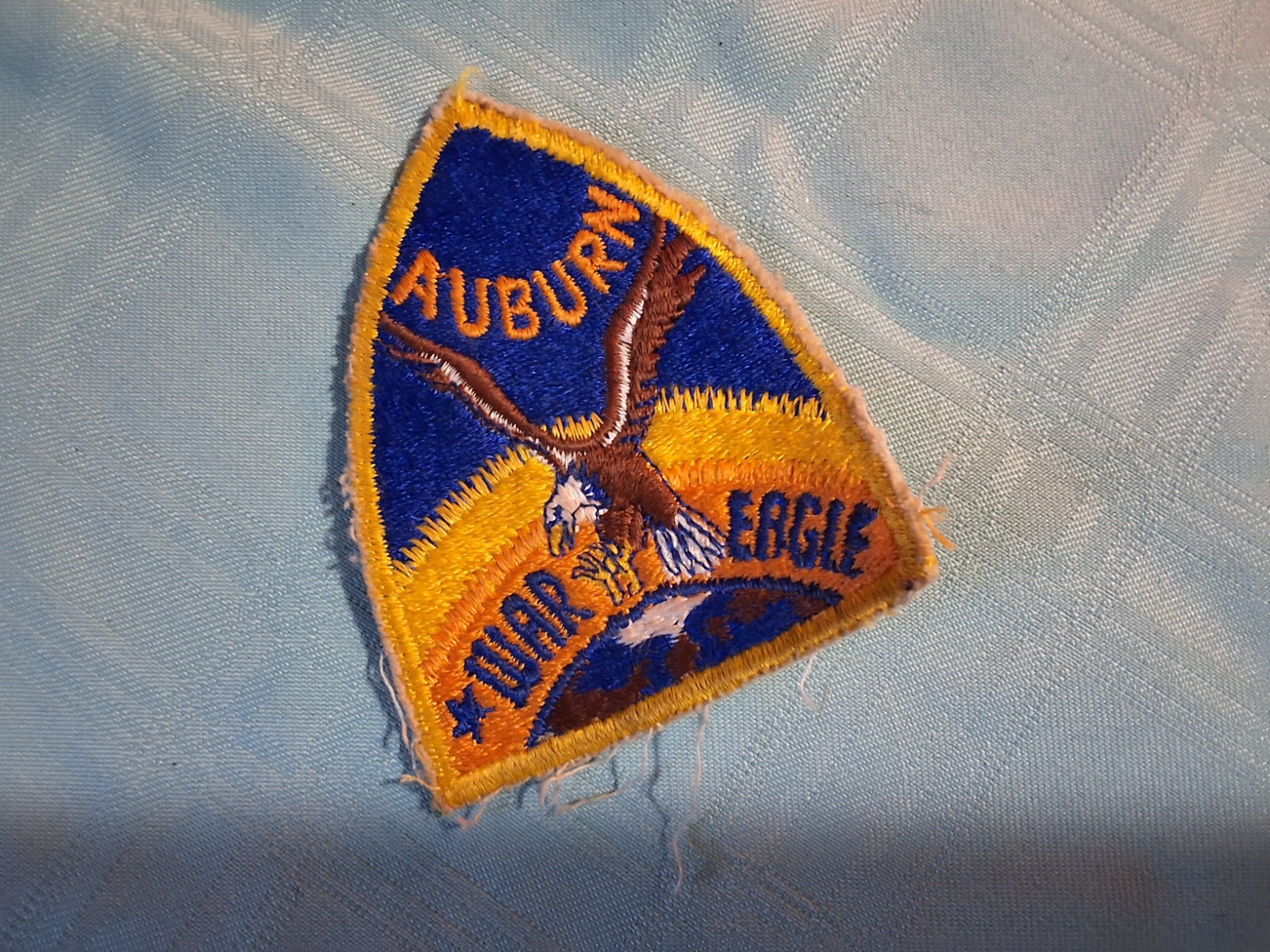 Auburn War Eagles triangular patch, vintage, mayb… - image 1