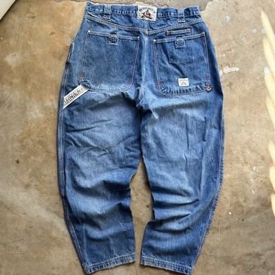 Vintage Y2K Ecko Unltd Spectrum Baggy Carpenter Jeans Hammer Loop Men s 38x30