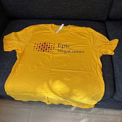 RARE Epic Mega Games Shirt - Yellow (Size L)