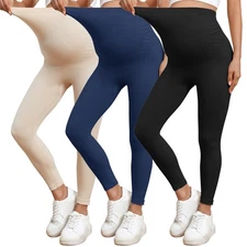 Maternity Leggings High Waist Belly Support Leggins For Women Pregnancy Pants