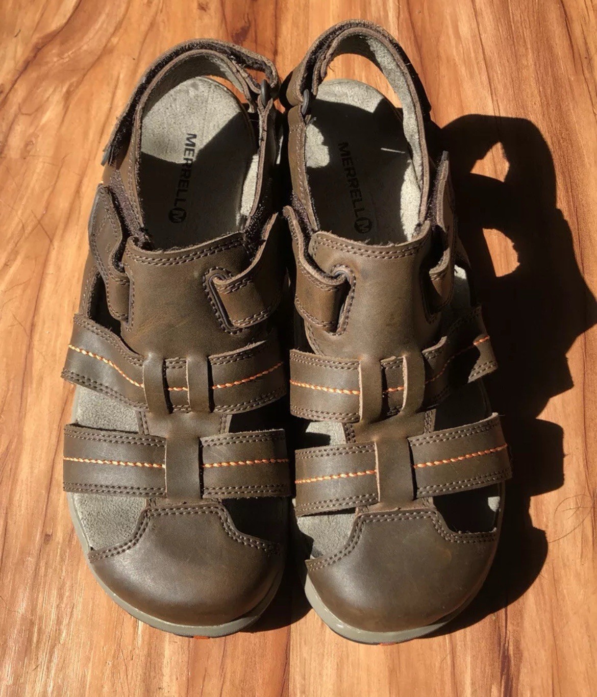 Merrell Sidekick Sandalo Bambino Taglia 6 Performance Outdoor Acqua Escursionismo Scarpa DarkEarth