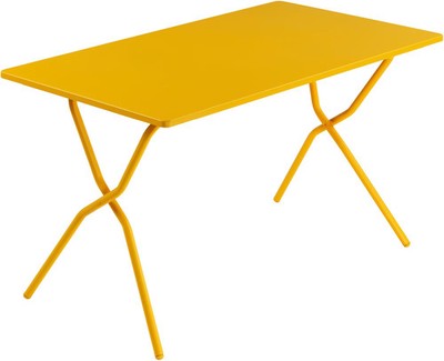 Lafuma Balcony II Metal Klapptisch Campingtisch 120x70cm gelb 1775098