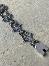 Egyptian Handmade 800 Silver Bracelet Lotus & Cartouche 19.5 g