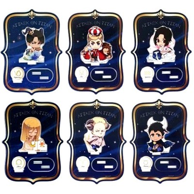 6er Set AOT x Princess Cafe Constellation Acryl Ständer B Japan C786