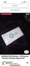 LIFEWAVE X39 Patches - 30 Patches - Elevate, Activate, Regenerate